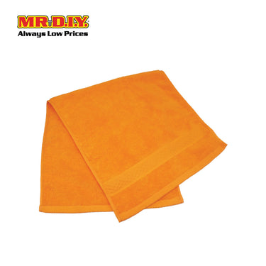 (MR.DIY) Absorbent Premium Cotton Bath Towel (70cmx140cm) - Orange - Color Series