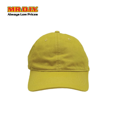(MR.DIY) Adjustable Cotton Snapback Cap - YELLOW - Color Series