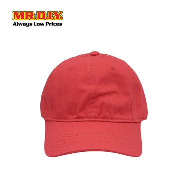 (MR.DIY) Adjustable Cotton Snapback Cap - RED - Color Series