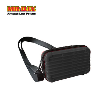 (MR.DIY) Hardcase Shoulder Bag with Strap - BLACK - Color Series