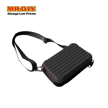 (MR.DIY) Hardcase Shoulder Bag with Strap - BLACK - Color Series