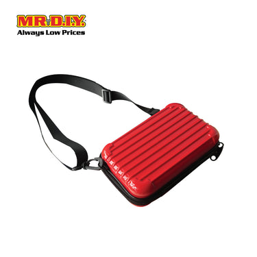 (MR.DIY) Hardcase Shoulder Bag with Strap - RED - Color Series