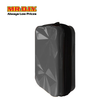 (MR.DIY) Geometric Hardcase Shoulder Bag with Strap - BLACK - Color Series