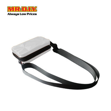 (MR.DIY) Geometric Hardcase Shoulder Bag with Strap - OFF WHITE - Color Series