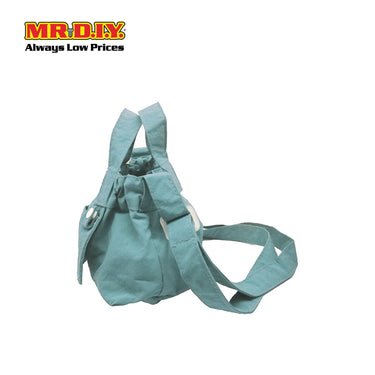 (MR.DIY) Dumpling Bag with adjustable strap (L15cm x W12cm x H9cm) - Light Blue - Color Series