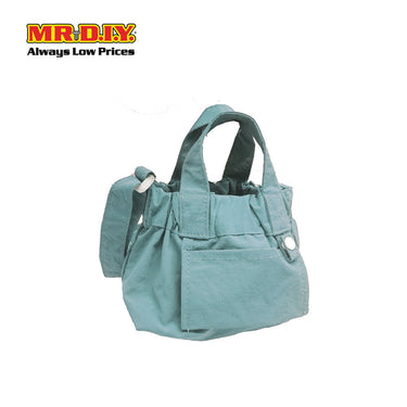 (MR.DIY) Dumpling Bag with adjustable strap (L15cm x W12cm x H9cm) - Light Blue - Color Series