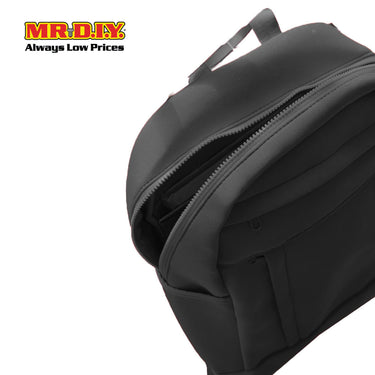 (MR.DIY) Plain Casual Shoulder Backpack  - BLACK - Color Series