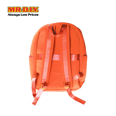 (MR.DIY) Plain Casual Shoulder Backpack  - ORANGE - Color Series