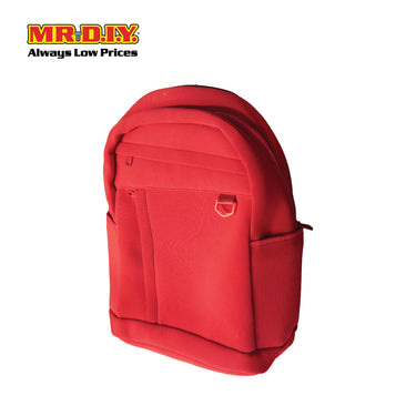 (MR.DIY) Plain Casual Shoulder Backpack  - RED - Color Series