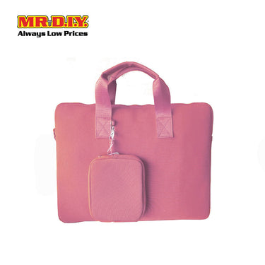 (MR.DIY) Plain Briefcase Office Laptop bag  - LIGHT PINK - Color Series