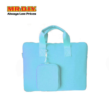(MR.DIY) Plain Briefcase Office Laptop bag  - LIGHT BLUE - Color Series