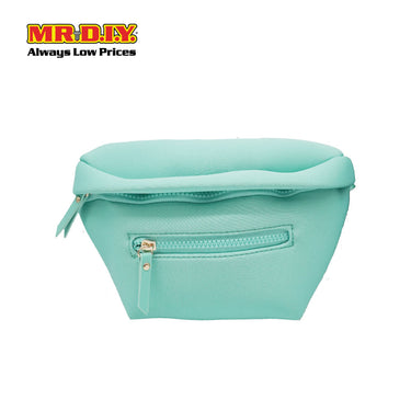 (MR.DIY) Essential Neoprene Waist Bag with adjustable strap (L27cm x W18cm x H3cm) - Light Green - Color Series