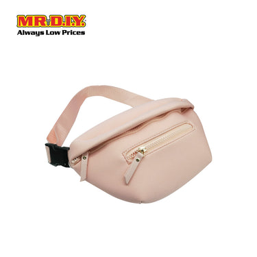 (MR.DIY) Essential Neoprene Waist Bag with adjustable strap (L27cm x W18cm x H3cm) - Light Pink - Color Series