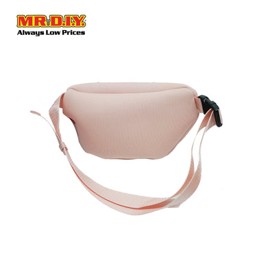 (MR.DIY) Essential Neoprene Waist Bag with adjustable strap (L27cm x W18cm x H3cm) - Light Pink - Color Series