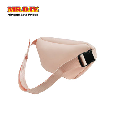 (MR.DIY) Essential Neoprene Waist Bag with adjustable strap (L27cm x W18cm x H3cm) - Light Pink - Color Series