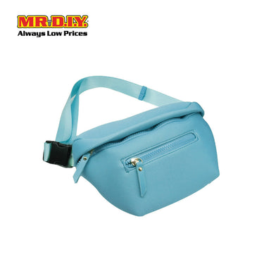 (MR.DIY) Essential Neoprene Waist Bag with adjustable strap (L27cm x W18cm x H3cm) - Light Blue - Color Series