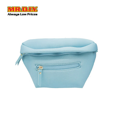 (MR.DIY) Essential Neoprene Waist Bag with adjustable strap (L27cm x W18cm x H3cm) - Light Blue - Color Series