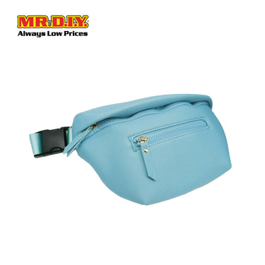 (MR.DIY) Essential Neoprene Waist Bag with adjustable strap (L27cm x W18cm x H3cm) - Light Blue - Color Series