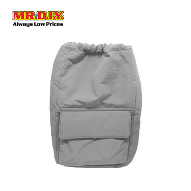(MR.DIY) Nylon Drawstring Bag with adjustable strap L39cm x W33cm x H17cm - Grey - Color Series