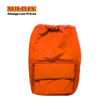 (MR.DIY) Nylon Drawstring Bag with adjustable strap L39cm x W33cm x H17cm - Orange - Color Series