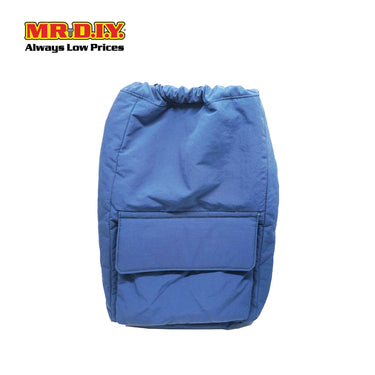 (MR.DIY) Nylon Drawstring Bag with adjustable strap L39cm x W33cm x H17cm - Blue - Color Series