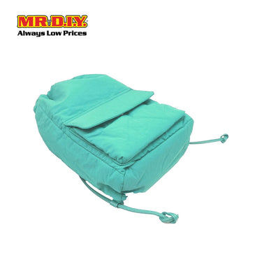 (MR.DIY) Nylon Drawstring Bag with adjustable strap L39cm x W33cm x H17cm - Light Green - Color Series