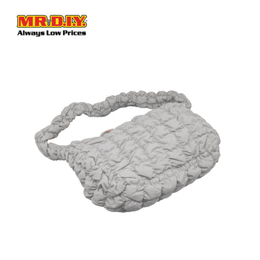 (MR. DIY) Quilted Puffer Crossbody Sling Bag -  OFF WHITE - Color Series