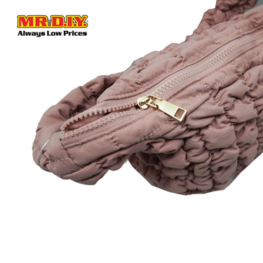 (MR. DIY) Quilted Puffer Crossbody Sling Bag -  LIGHT PINK - Color Series