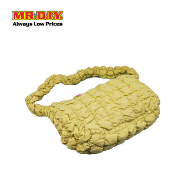 (MR. DIY) Quilted Puffer Crossbody Sling Bag -  YELLOW - Color Series