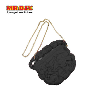 (MR. DIY) Mini Micro Bag with Strap Chain -  BLACK - Color Series