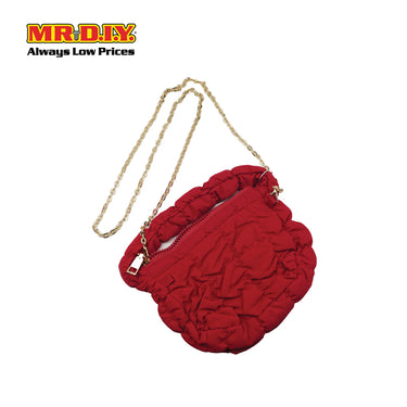 (MR. DIY) Mini Micro Bag with Strap Chain -  RED - Color Series