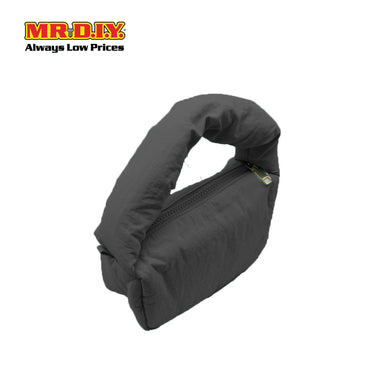 (MR. DIY) Small Puffy Bag with Strap Chain -  BLACK - Color Series