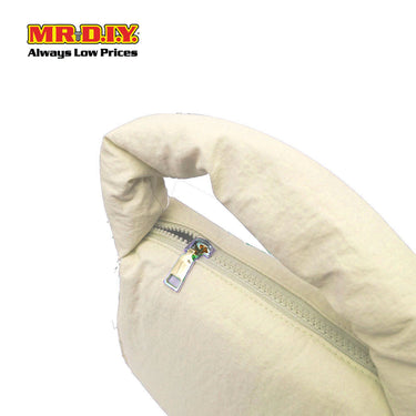 (MR. DIY) Small Puffy Bag with Strap Chain -  OFF WHITE - Color Series