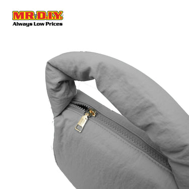 (MR. DIY) Small Puffy Bag with Strap Chain -  GREY - Color Series