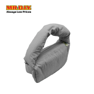 (MR. DIY) Small Puffy Bag with Strap Chain -  GREY - Color Series
