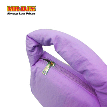 (MR. DIY) Small Puffy Bag with Strap Chain -  PURPLE - Color Series