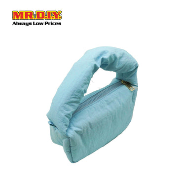 (MR. DIY) Small Puffy Bag with Strap Chain -  LIGHT BLUE - Color Series