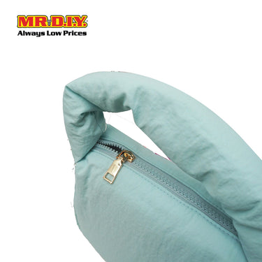 (MR. DIY) Small Puffy Bag with Strap Chain -  LIGHT GREEN - Color Series