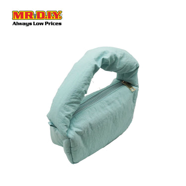 (MR. DIY) Small Puffy Bag with Strap Chain -  LIGHT GREEN - Color Series