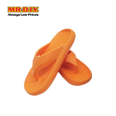 (MR.DIY) EVA Unisex Anti Slippery Flip-Flops Slippers - Orange - Color Series