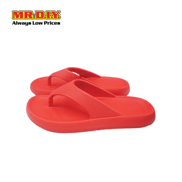 (MR.DIY) EVA Unisex Anti Slippery Flip-Flops Slippers - Red - Color Series