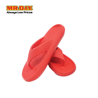 (MR.DIY) EVA Unisex Anti Slippery Flip-Flops Slippers - Red - Color Series