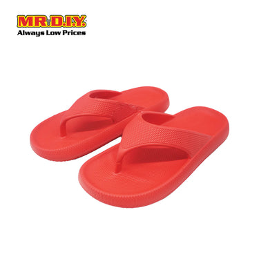 (MR.DIY) EVA Unisex Anti Slippery Flip-Flops Slippers - Red - Color Series