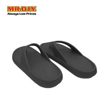 (MR.DIY) EVA Unisex Anti Slippery Flip-Flops Slippers - Black - Color Series