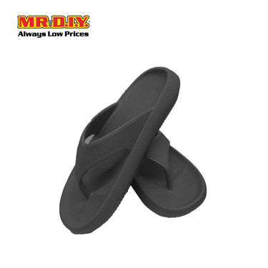 (MR.DIY) EVA Unisex Anti Slippery Flip-Flops Slippers - Black - Color Series