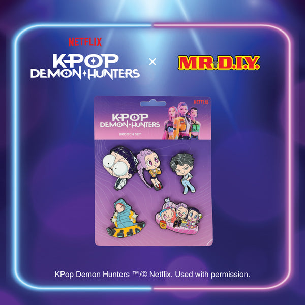 KPOP DEMON HUNTERS Huntr/X Brooch Set (14cm)