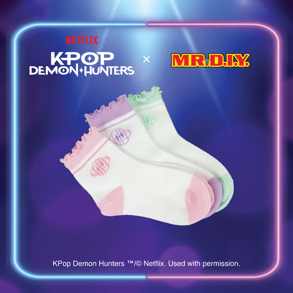 KPOP DEMON HUNTERS Huntr/X Kids Socks 16-18cm (3pcs)