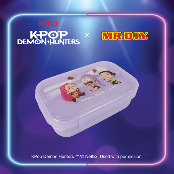KPOP DEMON HUNTERS Huntr/X Lunch Box with Cutlery