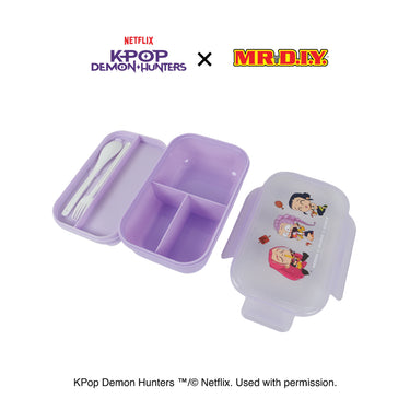 KPOP DEMON HUNTERS Huntr/X Lunch Box with Cutlery