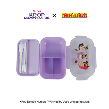 KPOP DEMON HUNTERS Huntr/X Lunch Box with Cutlery
